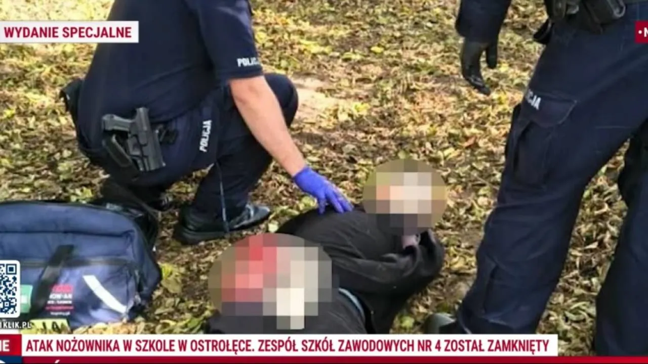 Osiem osób rannych po ataku nożownika w szkole. Nowe informacje o sprawcy