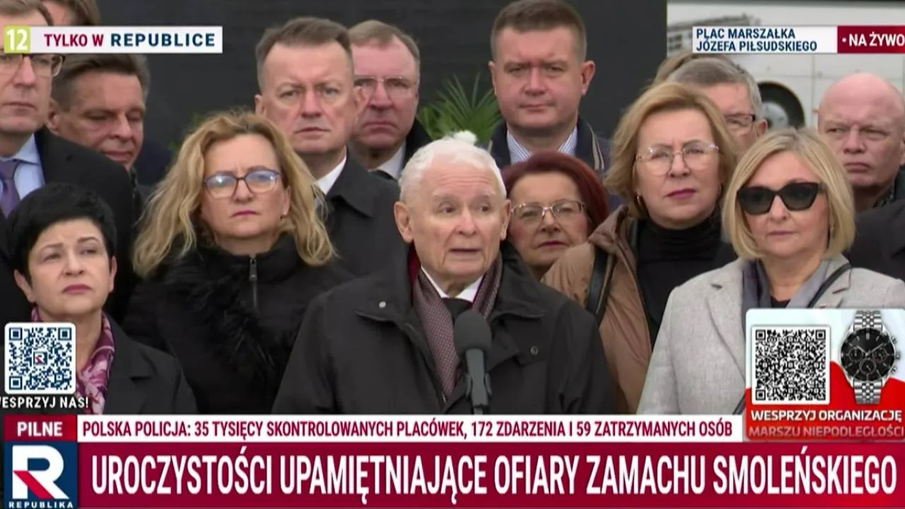 "Mamy argumenty, których kiedyś nie było". Kaczyński: Sprawa smoleńska wróci z całą siłą