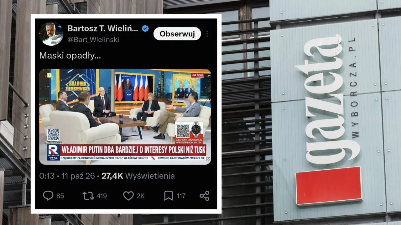 "Szczujnia atakuje". Pracownik "Wyborczej" opublikował ordynarny fejk wymierzony w TV Republika