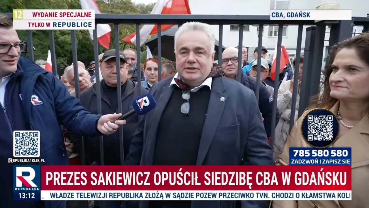 Sakiewicz po przesłuchaniu w Gdańsku. "Oświadczyłem, że jest w Polsce grupa przestępcza"