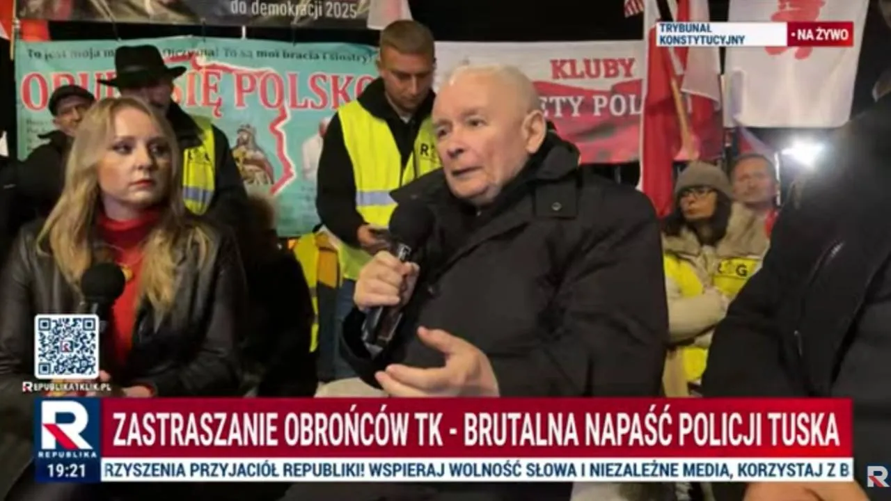 "Mamy do czynienia z próbą zastraszenia". Prezes PiS reaguje na brutalną interwencję policji