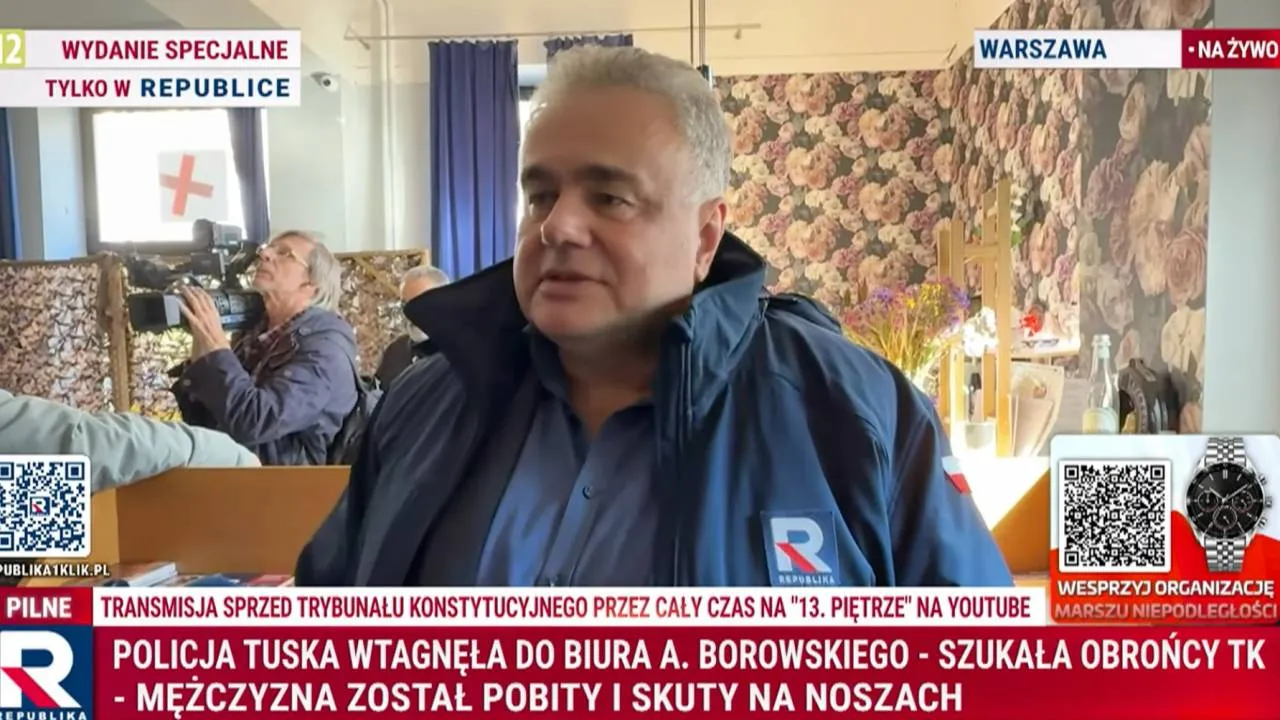 „Trzeba być wyjątkowo sadystycznym”. Tomasz Sakiewicz o interwencji policji w biurze Borowskiego