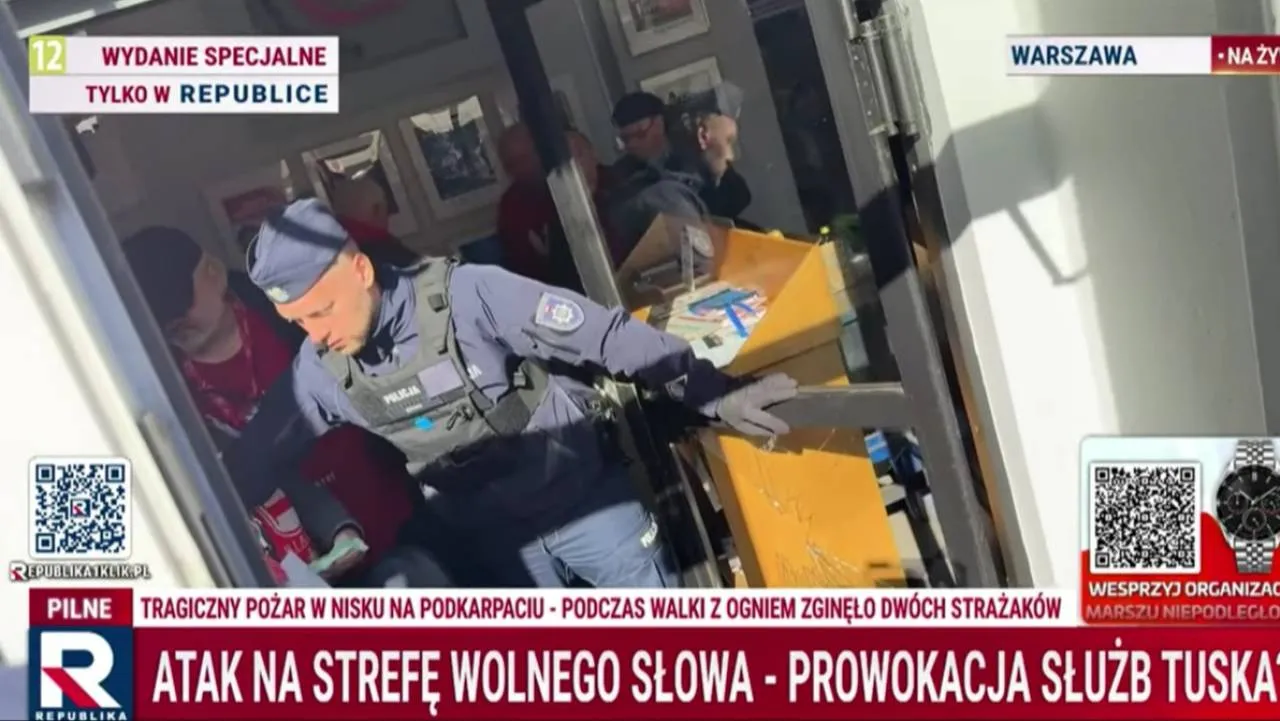 TV Republika: Atak na biuro Adama Borowskiego. Pobito pracownika, wybito szyby
