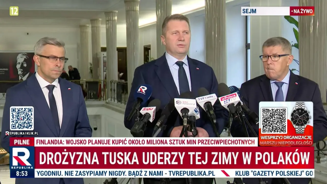 Wniosek o wotum nieufności dla Domańskiego. "Kieruje Polskę na wielki kryzys"