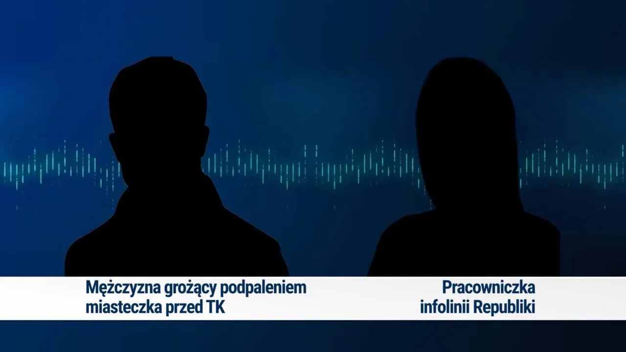 Zadzwonił i zagroził podłożeniem ognia w miasteczku przed TK. "To co mówię to robię"