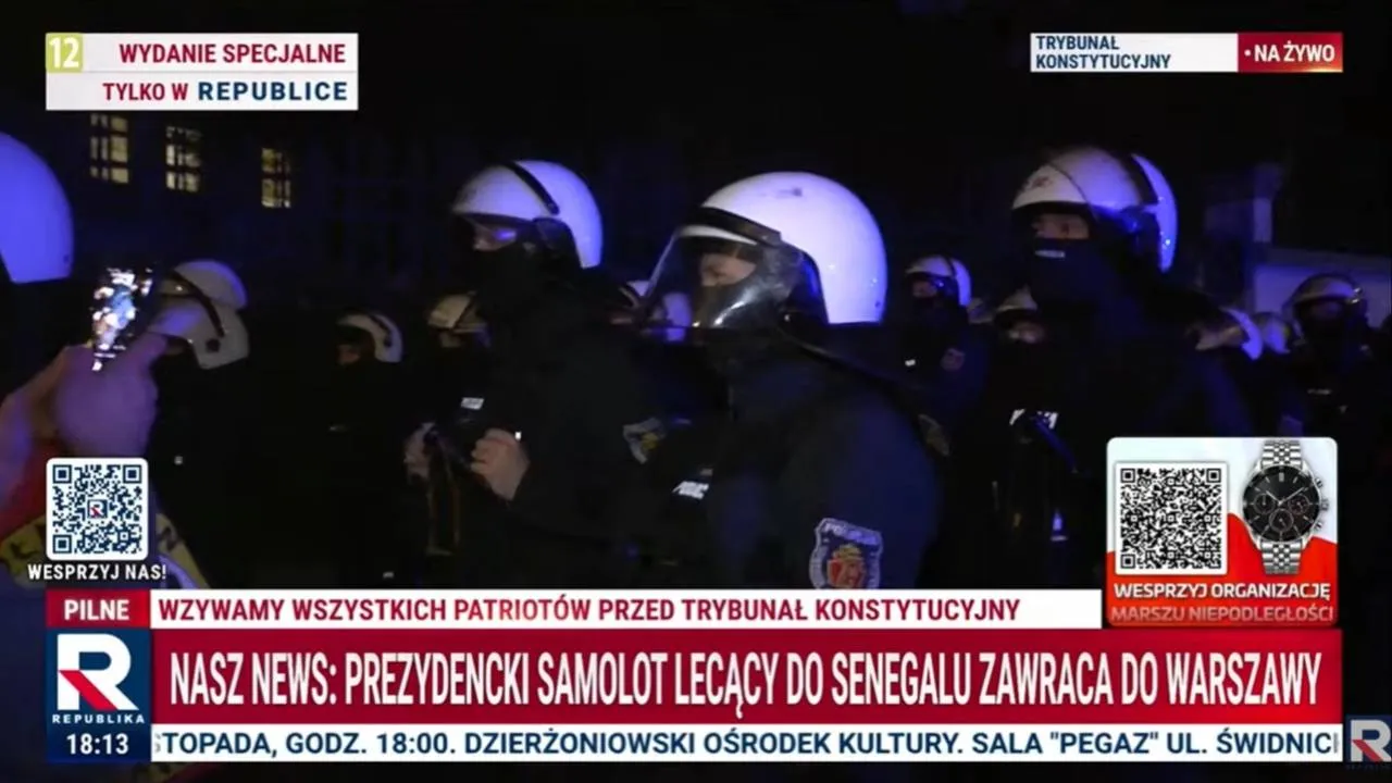 Nalot na Trybunał Konstytucyjny! Sędziowie i pracownicy wyrzuceni z budynku. Obecny SOP