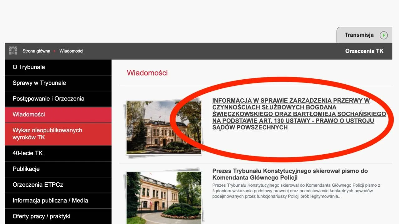 Chaos w komunikacji TK. Przejęto stronę internetową. "Popełniają zamach stanu"