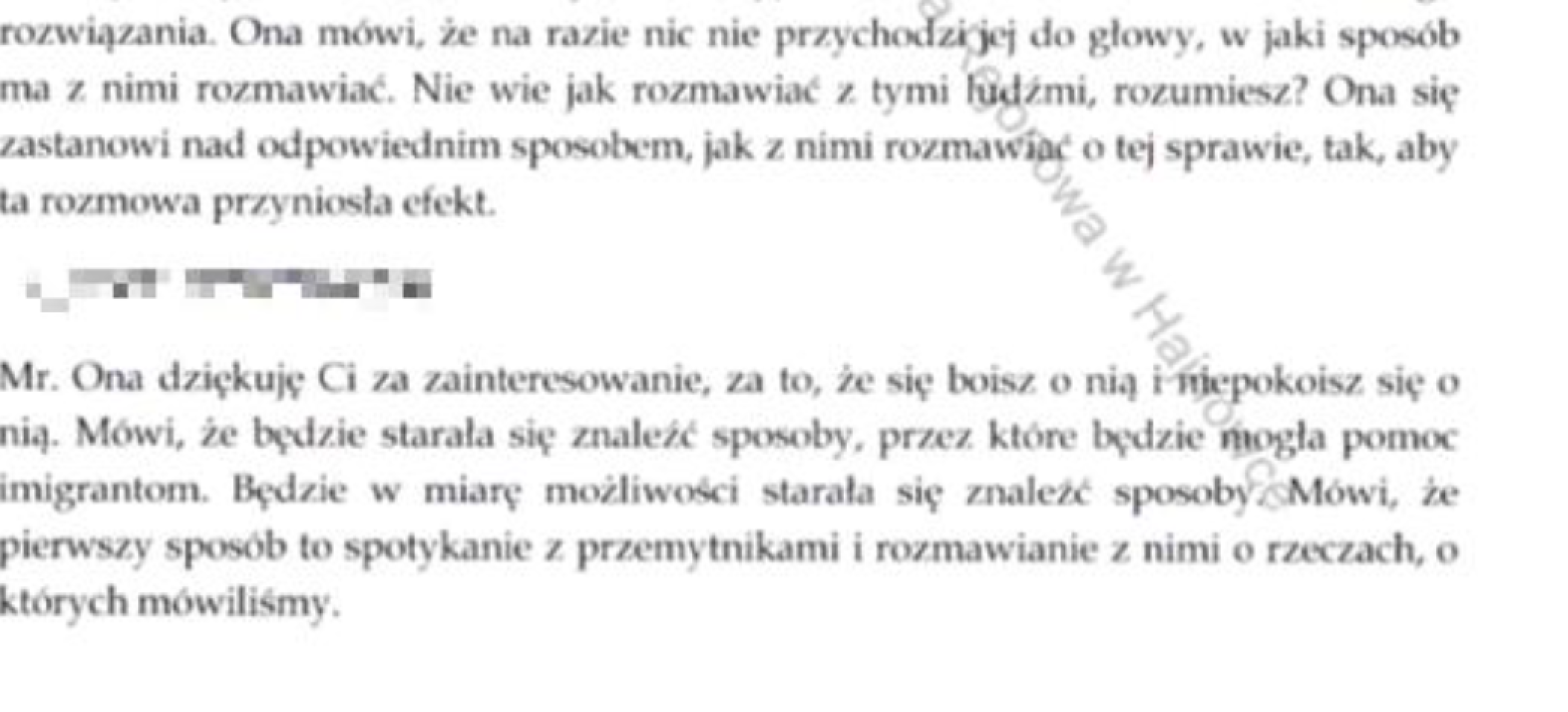 Screeny z telefonu oskarżonej Kamili M.