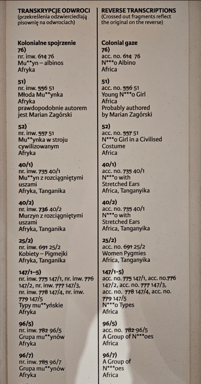 Muzeum Etnograficzne ocenzurowało oryginalne podpisy prezentowanych zdjęć.